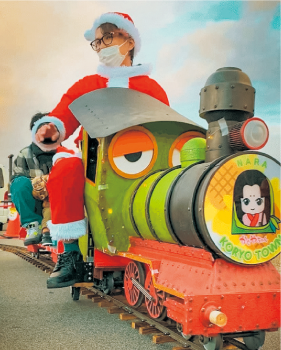 ミニ機関車の運行