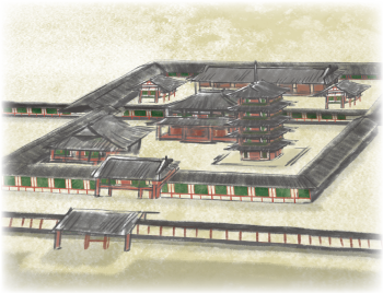 川原寺イラスト