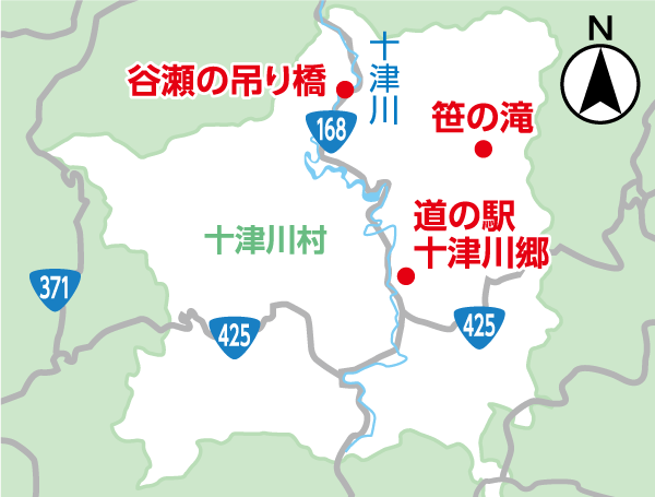 十津川エリア地図