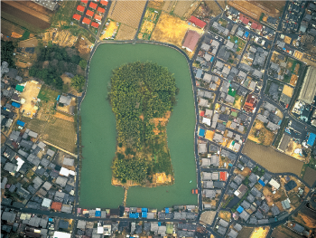 全長200mの規模を誇る島の山古墳