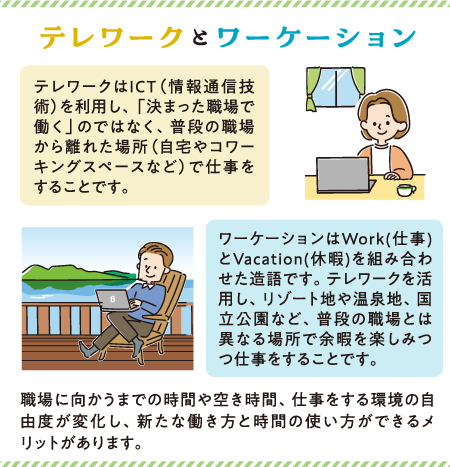テレワークとワーケーション