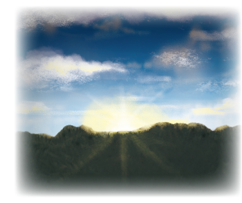 夜明けイラスト