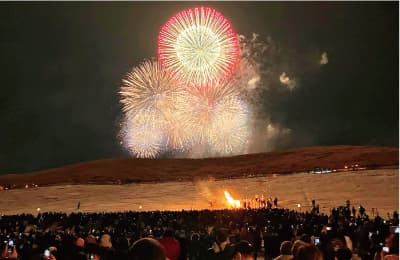 若草山焼き行事を開催1