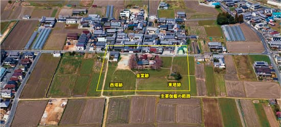 本薬師寺跡(南から撮影)