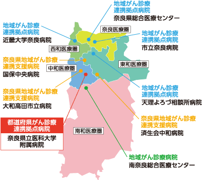 県内のがん診療の拠点画像