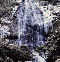 冬の三峰山と姫石の湯3