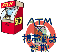 ATM×携帯電話詐欺