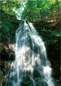 三峰山の不動の滝