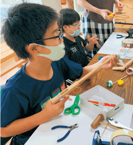 竹と木で楽しむ夏のおもちゃ作り2