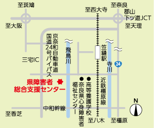 県障害者総合支援センター地図