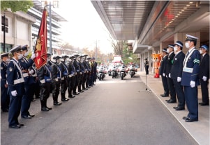 年末特別部隊合同出発式2