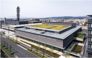 奈良コンベンションセンターエントランス大屋根