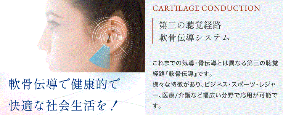 軟骨伝導音響機器