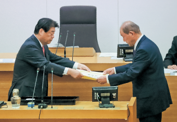 表彰伝達式の様子