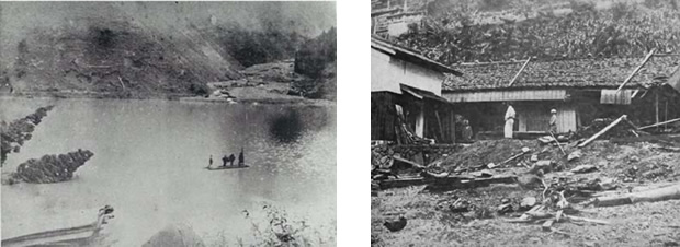 明治十津川大水害による被害
