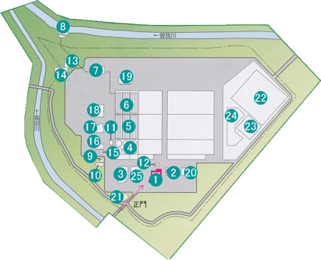 第二浄化センター施設平面図
