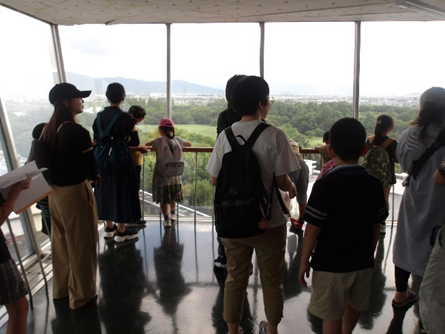 展望台見学の様子