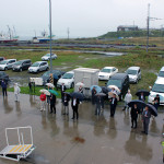 根室港にて見送り1