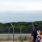 空港より知床半島羅臼岳が望めます1