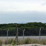 空港より知床半島羅臼岳が望めます2