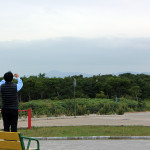 空港より知床半島羅臼岳が望めます3