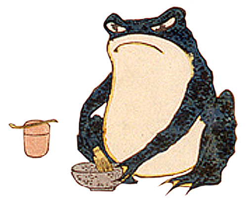 茶釜（茶を点てるガマガエル）の画像