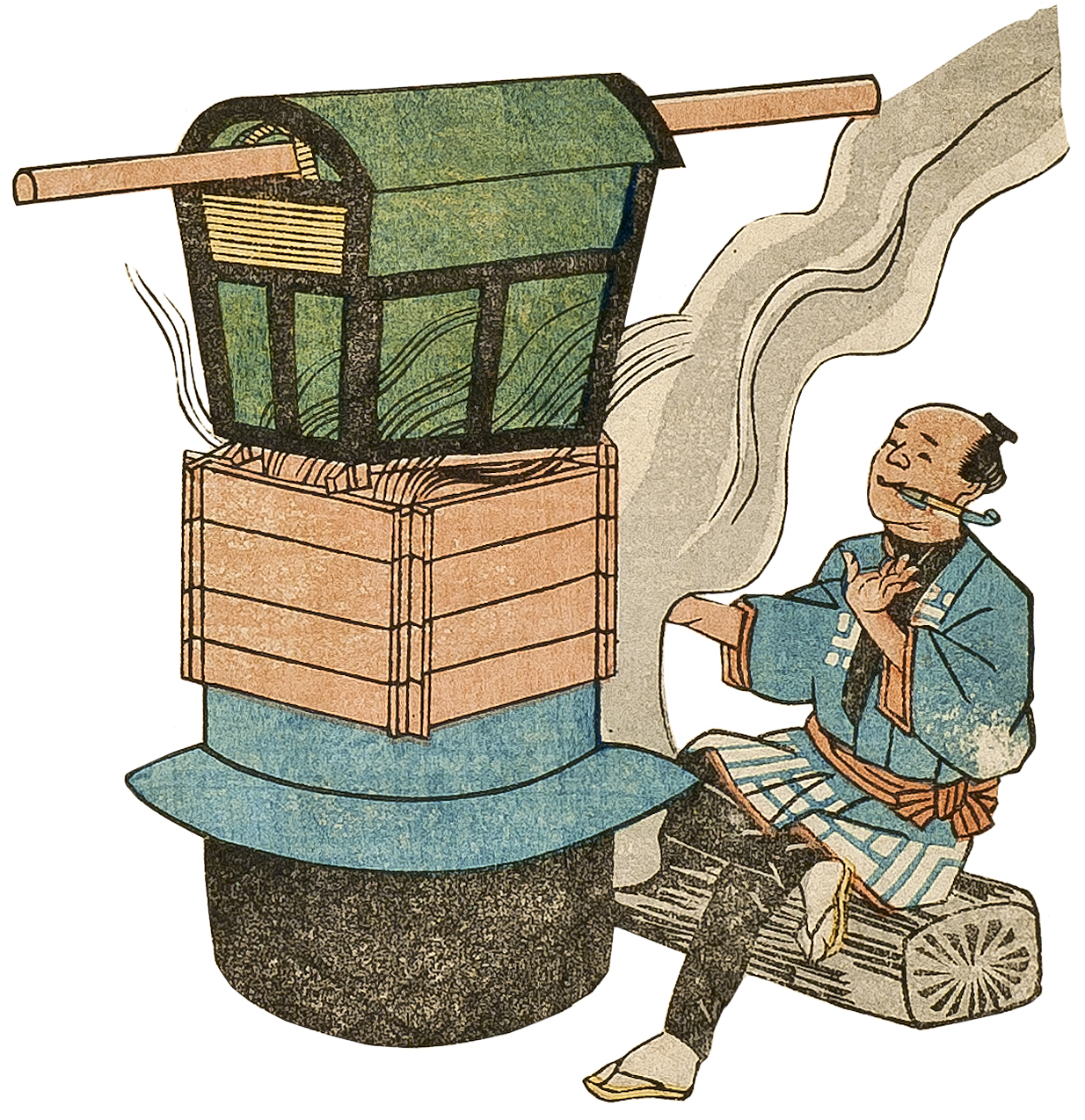 虫かご（駕籠[かご]を蒸す）の画像