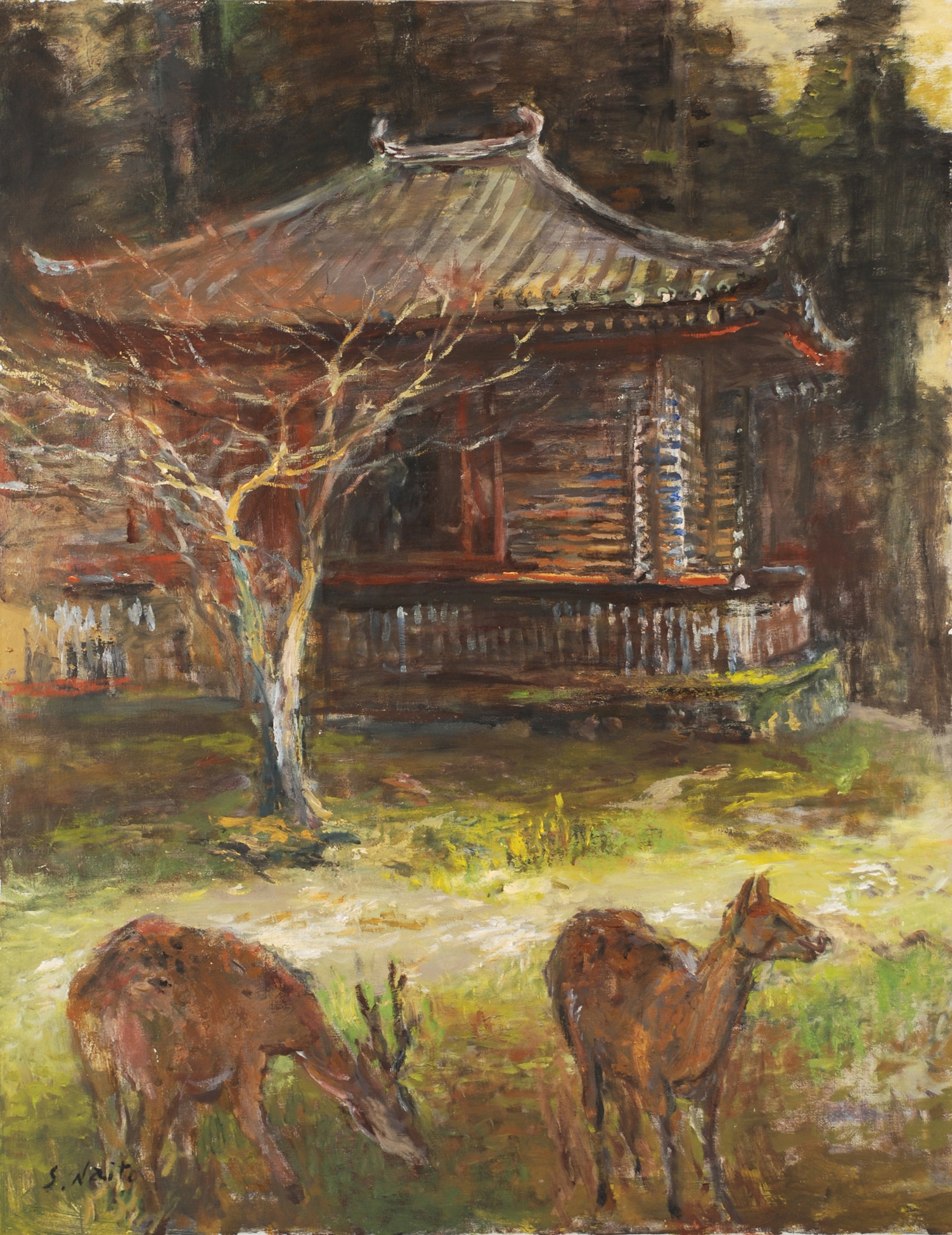 内藤定昭《奈良の校倉》画像