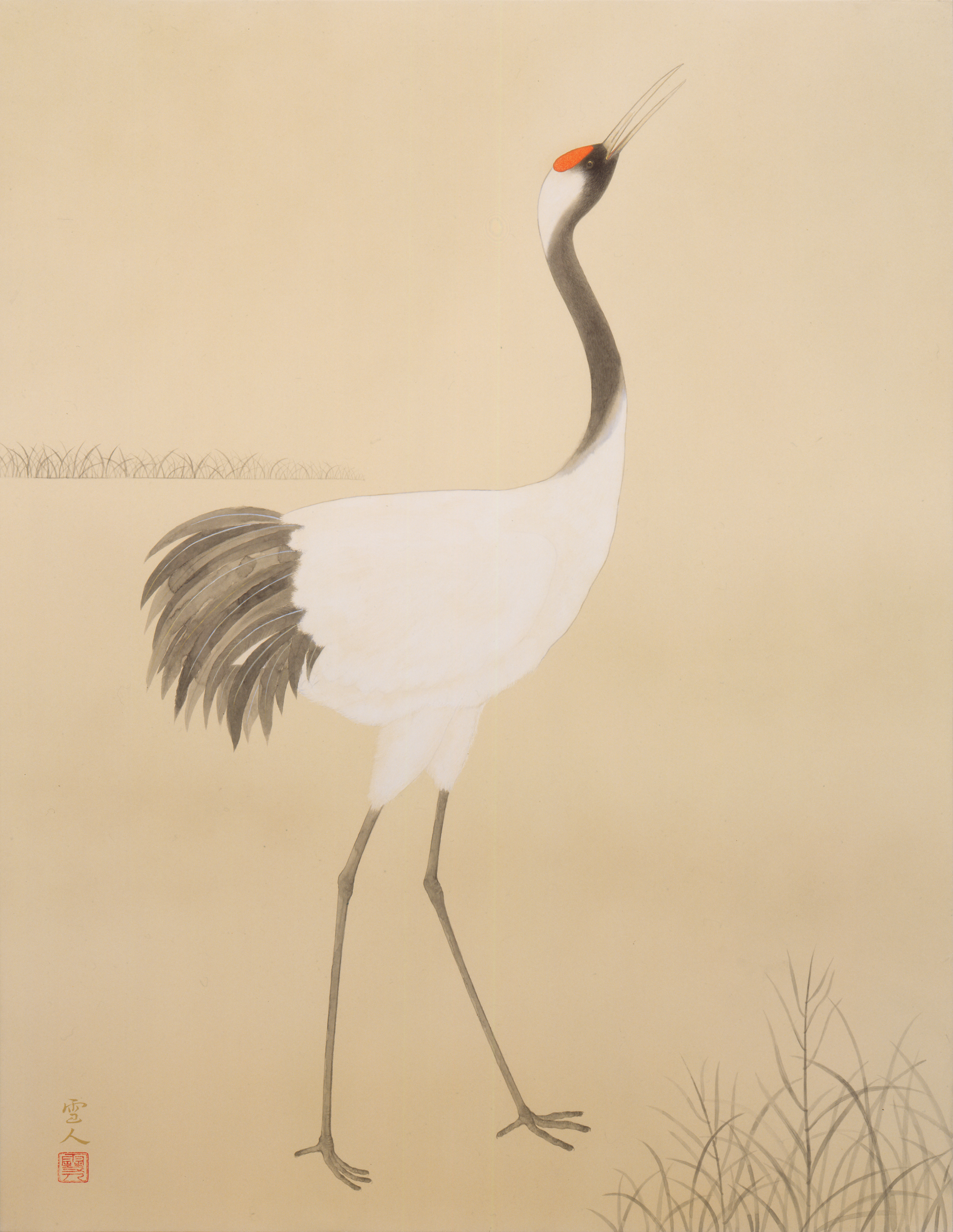 山中雪人《鶴》画像