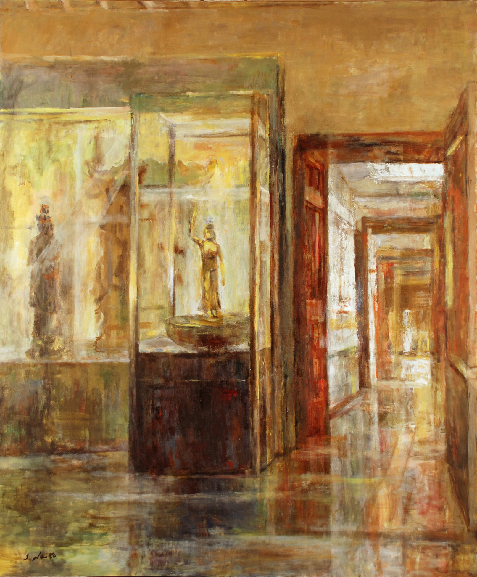 内藤定昭《博物館の午後》画像