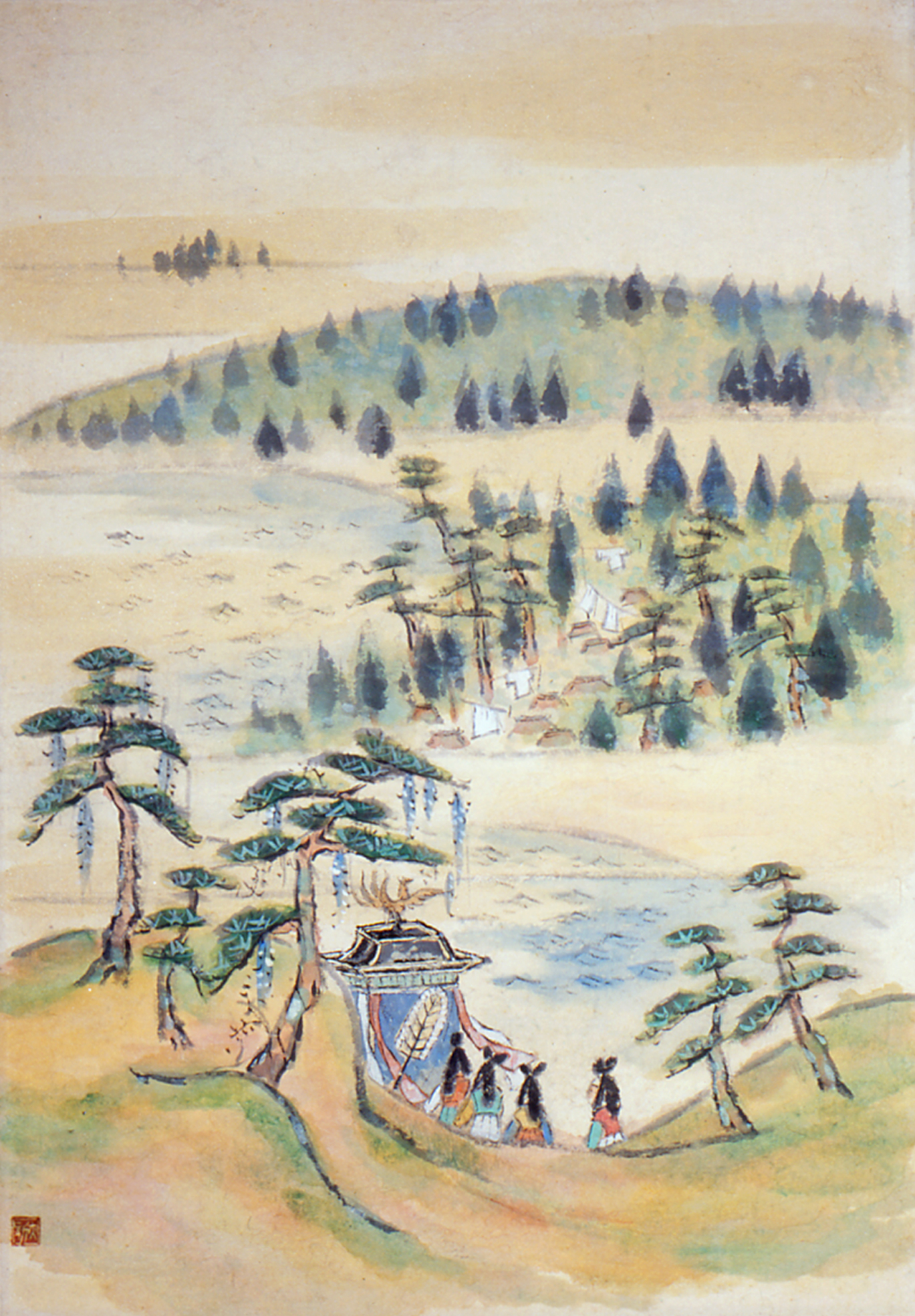 大亦観風《天ノ香具山の御製》画像