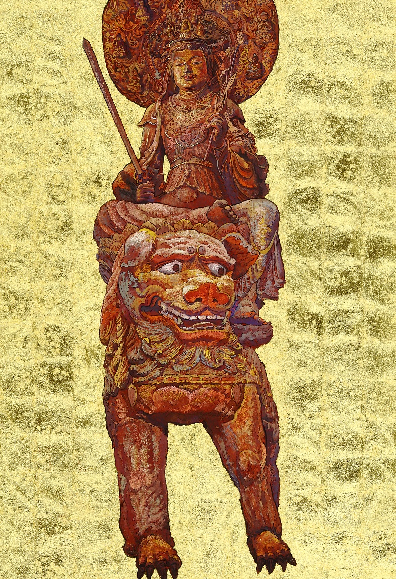 絹谷幸二《安倍文珠菩薩像》画像