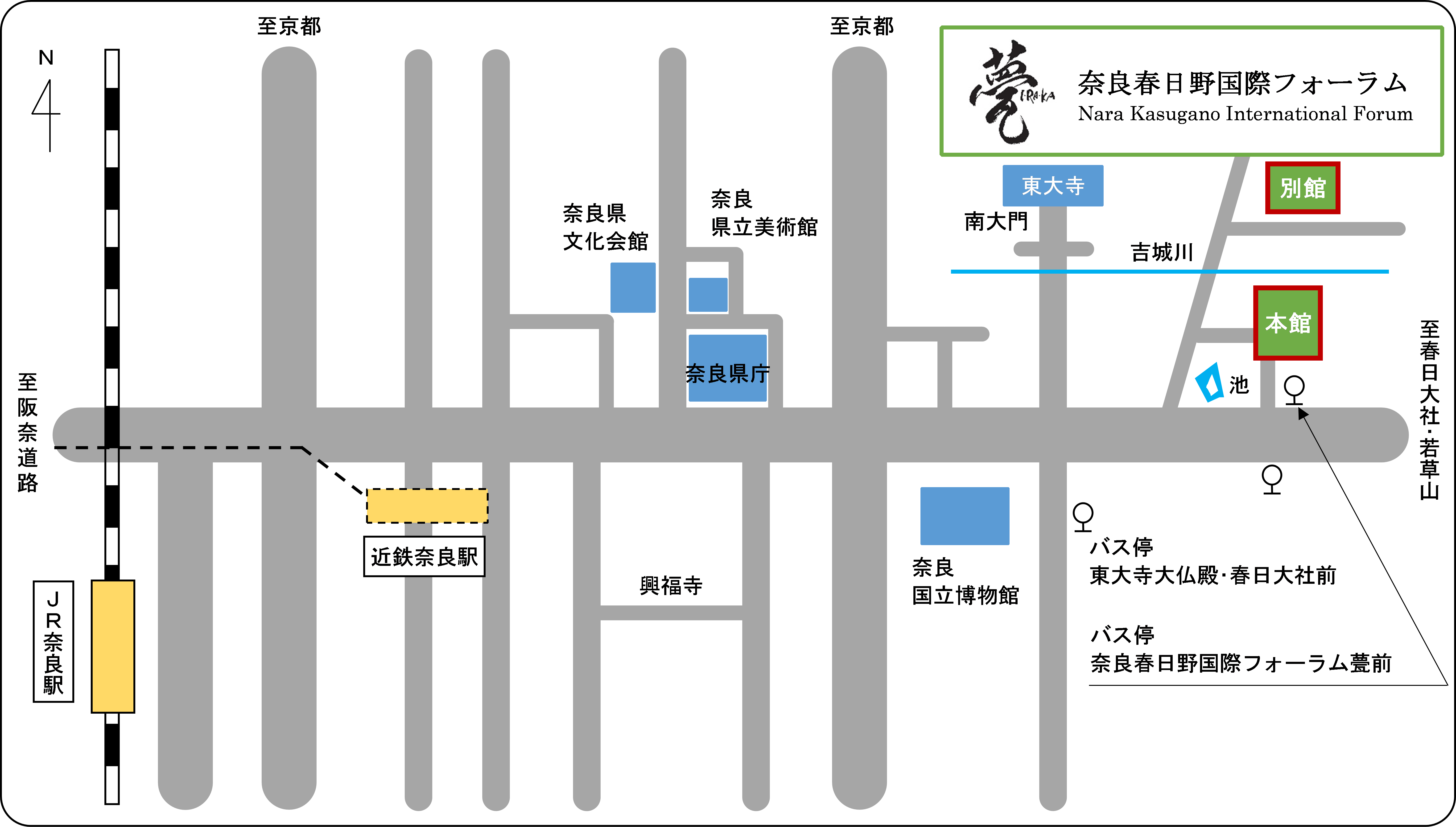 マップ「奈良春日野国際フォーラム 甍~I・RA・KA~」