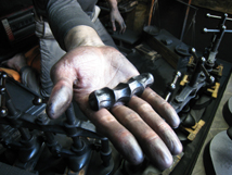 (株)古梅園のにぎり墨体験画像