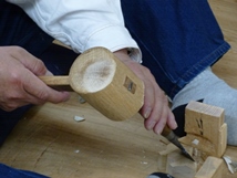 一刀彫（彫と彩色　見学）画像