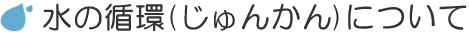 水の循環についての画像