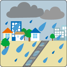 まちを守るイラスト