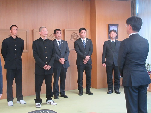 第97回選抜高等学校野球大会出場校の表敬訪問4
