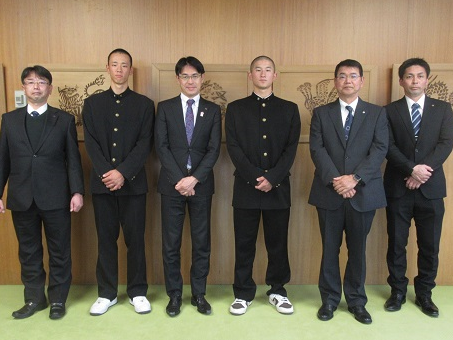 第97回選抜高等学校野球大会出場校の表敬訪問1