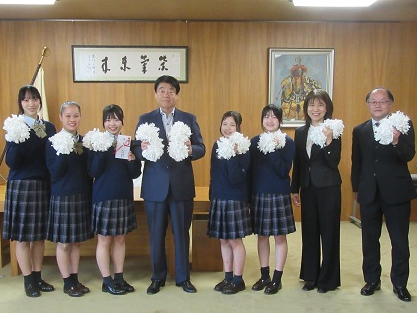 チアダンス全国大会入賞校の表敬訪問2