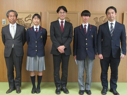 全国大会出場校の表敬訪問1