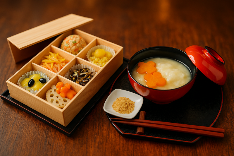 おせち料理と大和のお雑煮