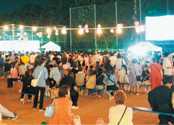 河合町ふるさと祭りの様子