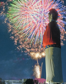 安堵町ふれあい盆踊り大会の写真