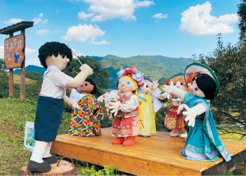 稲渕棚田案山子（かかし）祭りの写真