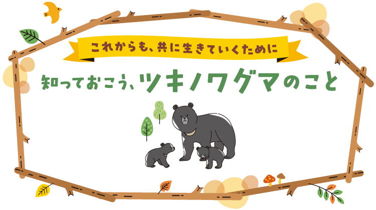 知っておこう、ツキノワグマのこと