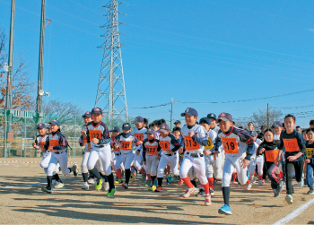 安堵町マラソン大会の様子