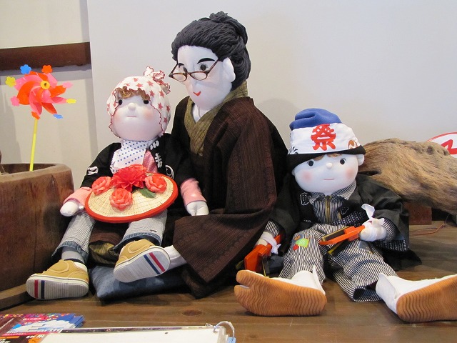 かかし巡りの様子3