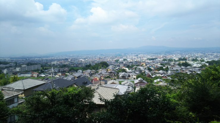 境内の展望スペースから