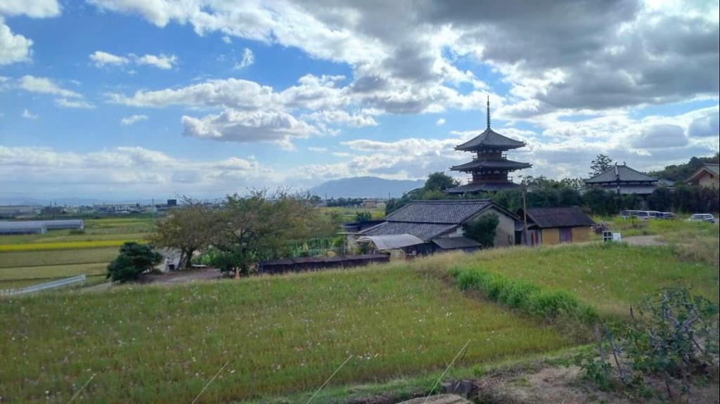 法起寺が眺望できる主要地方道奈良大和郡山斑鳩線沿い2